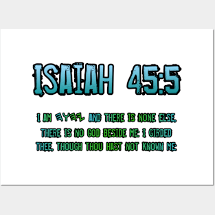 Isaiah 45:5 Posters and Art